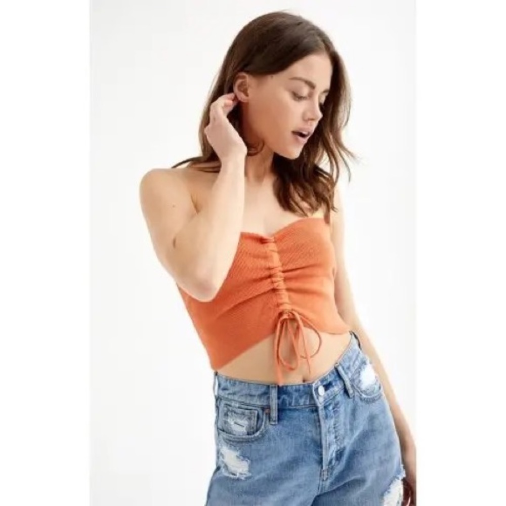 KENDALL AND KYLIE Cinch Sweater Tube Top